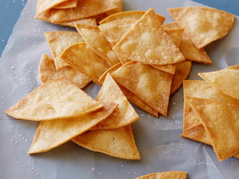 homemade whole wheat pita crisps. 