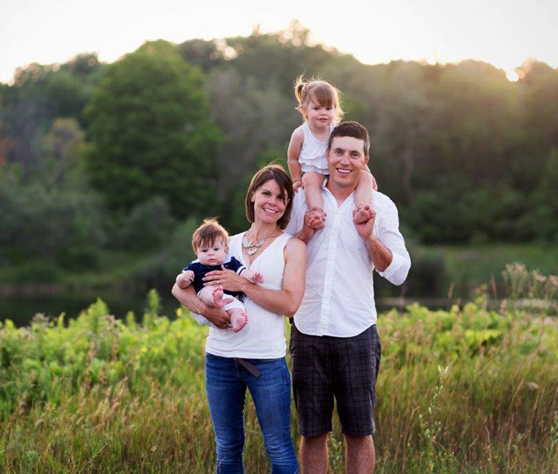 Lindsay Menich and her family