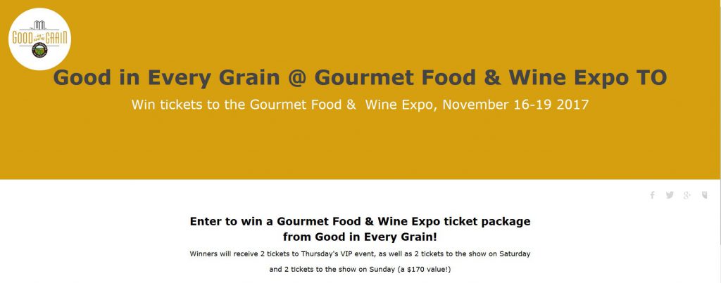 Gourmet food & wine expo contest