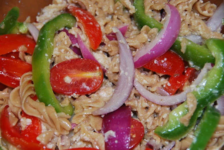 Summertime pasta salad