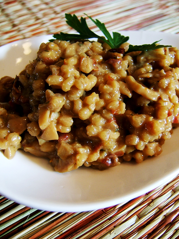 Barley no-stir risotto