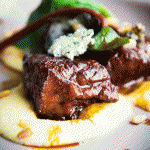 Slow braised Canadian corn fed beef with creamy polenta