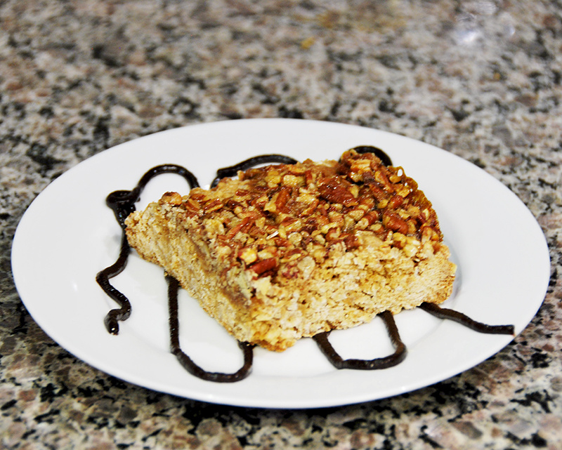 Maple oatmeal pecan bars