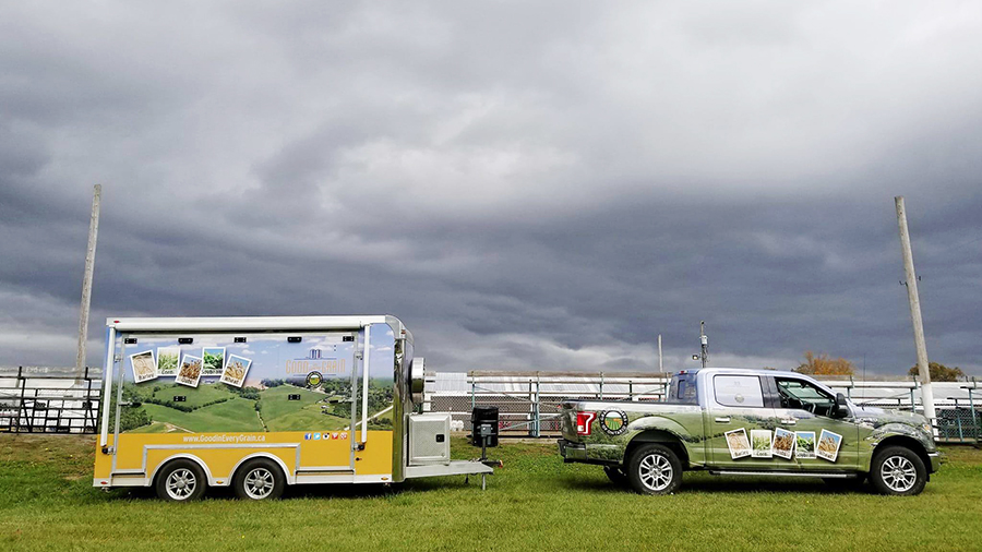 Grain Discovery Zone at the Norwood Fair in summer 2017