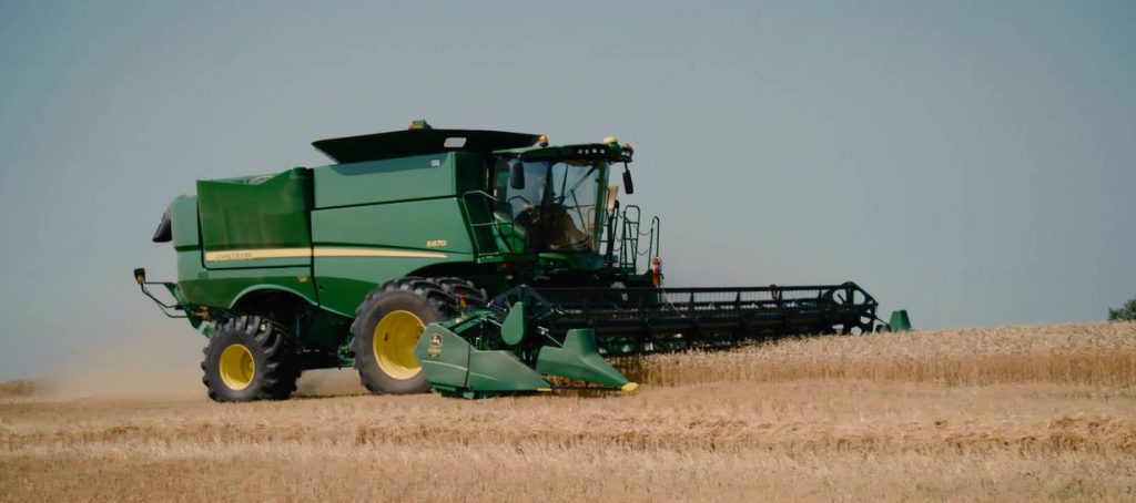 farm machinery in a field