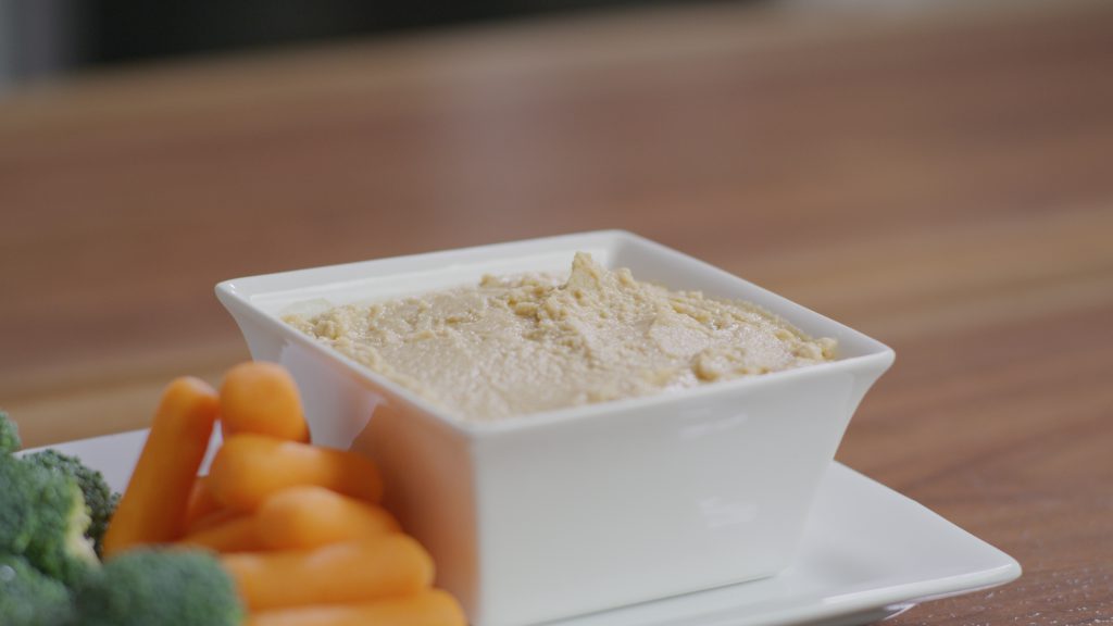 hummus made from soybeans. 