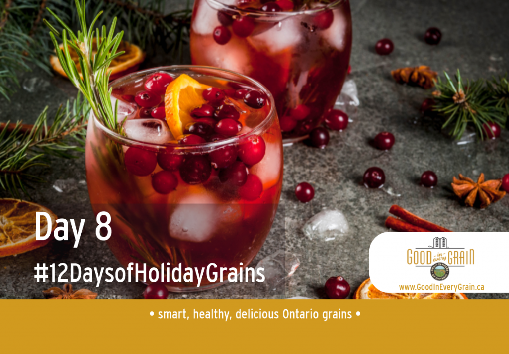 Day 8 of 12 Days of Holiday Grains Holiday Drink