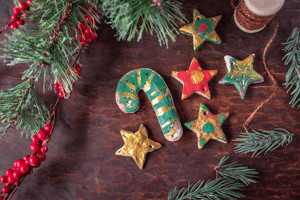 decorated salt dough ornaments