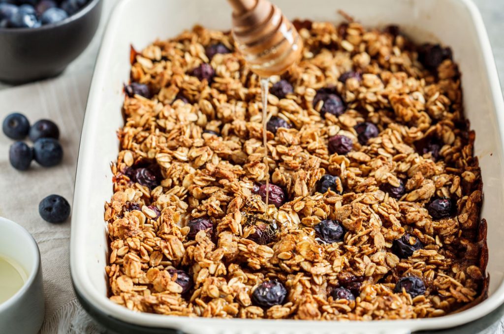 Blueberry baked oatmeal - Good in Every Grain